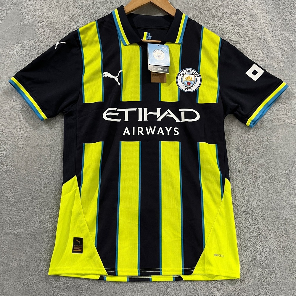 2024-25‎ Puma Men's Manchester City Away Soccer Jersey Small Man City EPL
